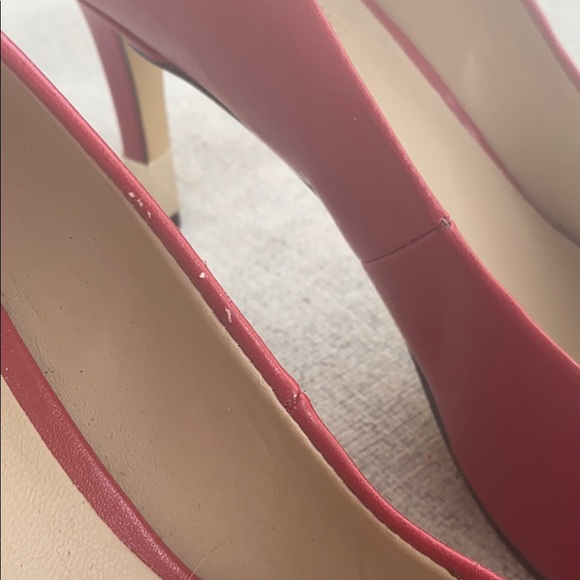 2/$40 Red leather Guess pumps - Picture 3 of 6